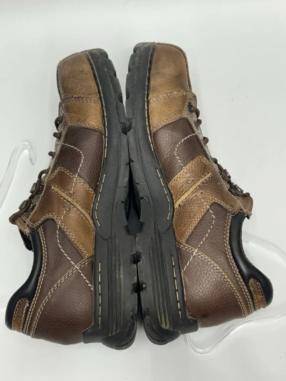 GBX Billiard Mens Shoes 12 Brown Leather Chunky Oxford Casual Shoes Lug Sole Y2K
